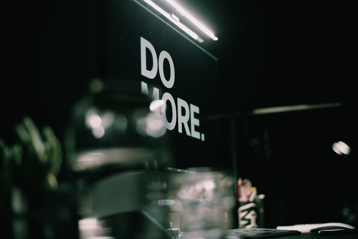 black and white coffee signage