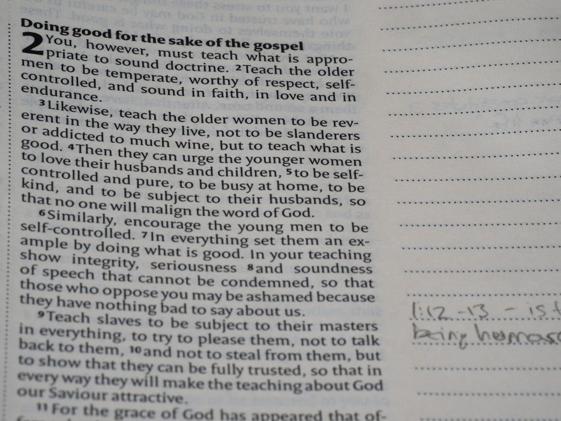 Scripture encourages good behavior and sound doctrine.